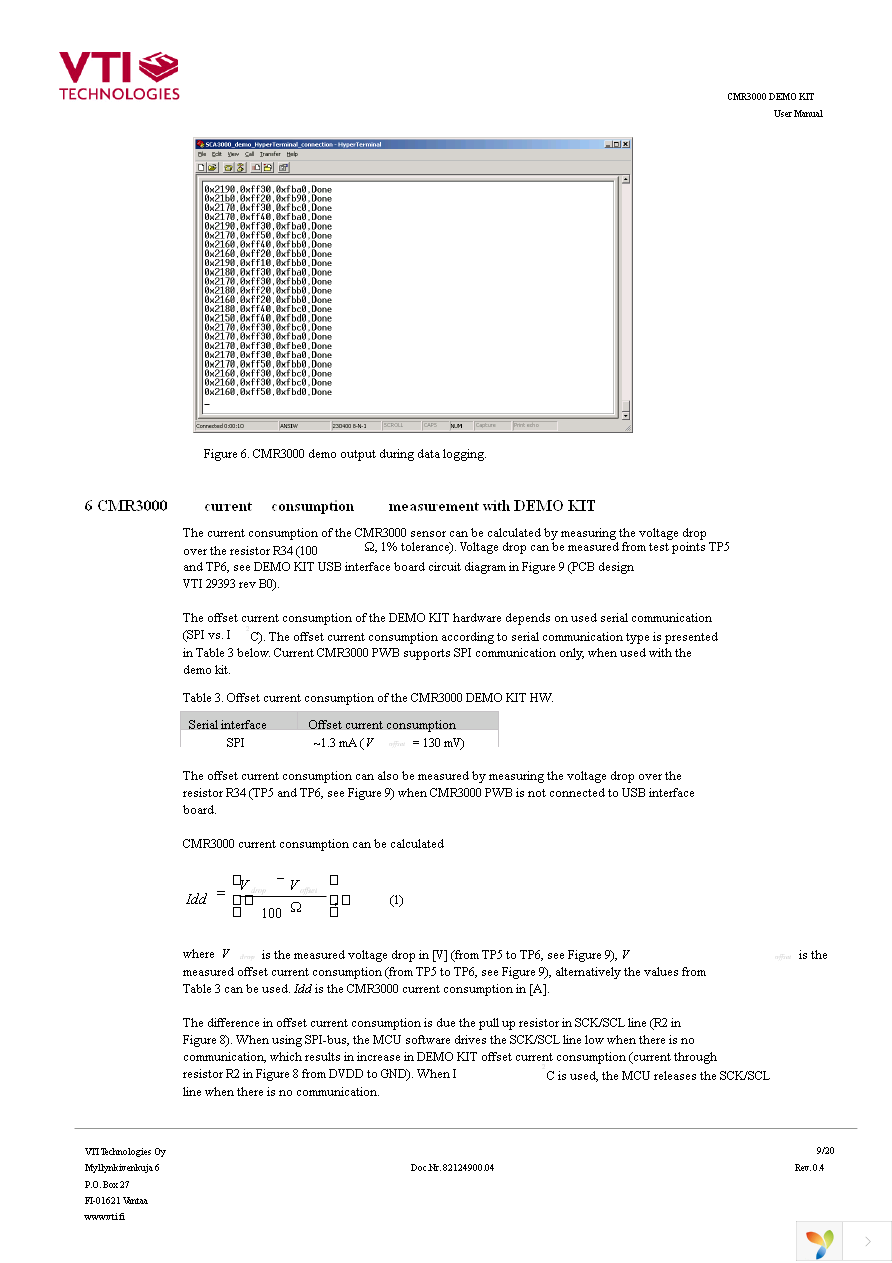 CMR3000-D01 DEMO Page 9